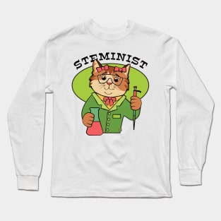 Steminist Cat Long Sleeve T-Shirt